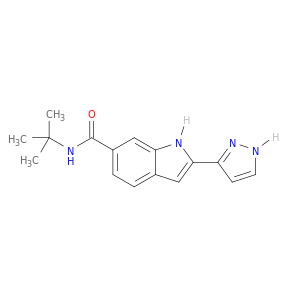 1H-Indole-6-carboxamide, N-(1,1-dimethylethyl)-2-(1H-pyrazol-3-yl)-