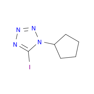 1H-Tetrazole, 1-cyclopentyl-5-iodo-