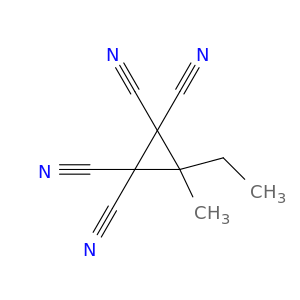 1,1,2,2-Cyclopropanetetracarbonitrile,3-ethyl-3-methyl-