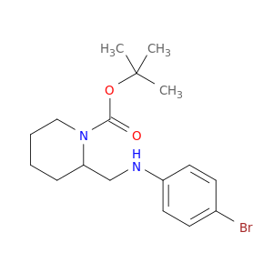 1-Piperidinecarboxylicacid, 2-[[(4-bromophenyl)amino]methyl]-, 1,1-dimethylethyl ester