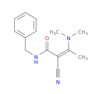 2-Butenamide, 2-cyano-3-(dimethylamino)-N-(phenylmethyl)-, (Z)-