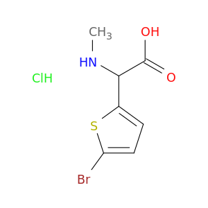 2-(5-Bromothiophen-2-yl)-2-(methylamino)acetic Acid Hydrochloride