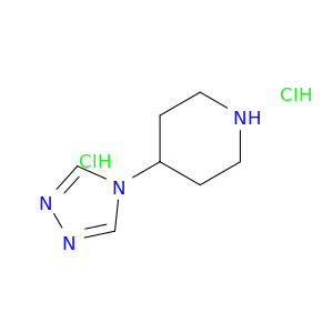 哌啶,4-(4H-1,2,4-三唑-4-基)-,盐酸盐(1：2)