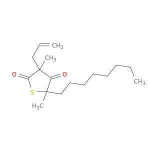 2,4(3H,5H)-Thiophenedione, 3,5-dimethyl-5-octyl-3-(2-propenyl)-