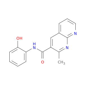1,8-Naphthyridine-3-carboxamide, N-(2-hydroxyphenyl)-2-methyl-