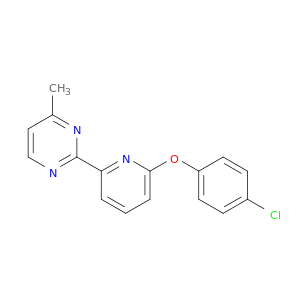 Pyrimidine, 2-[6-(4-chlorophenoxy)-2-pyridinyl]-4-methyl-