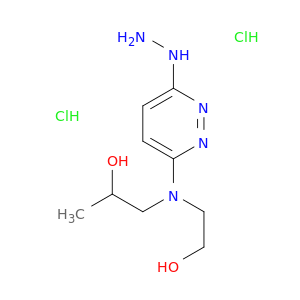 3(2H)-Pyridazinone, 6-((2-hydroxyethyl)(2-hydroxypropyl)amino)-, hydrazone, dihydrochloride