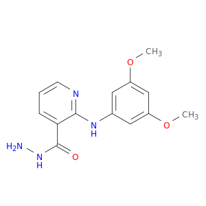 3-Pyridinecarboxylic acid, 2-[(3,5-dimethoxyphenyl)amino]-, hydrazide