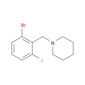 1-[(2-Bromo-6-fluorophenyl)methyl]piperidine