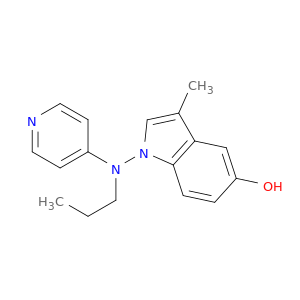 1H-Indol-5-ol, 3-methyl-1-(propyl-4-pyridinylamino)-