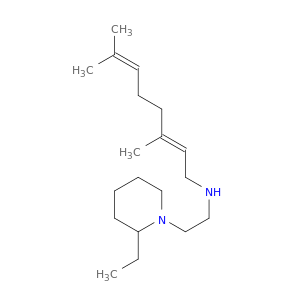 1-Piperidineethanamine, N-[(2E)-3,7-dimethyl-2,6-octadienyl]-2-ethyl-