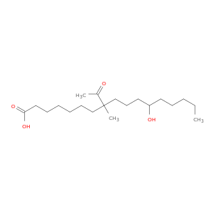 Heptadecanoic acid, 8-acetyl-12-hydroxy-8-methyl-