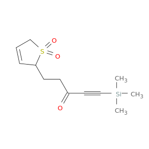 1-Pentyn-3-one, 5-(2,5-dihydro-1,1-dioxido-2-thienyl)-1-(trimethylsilyl)-