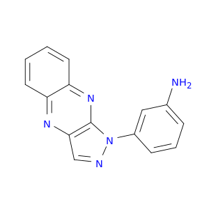 1-(m-aminophenyl)-1h-pyrazolo(3,4-b)quinoxaline
