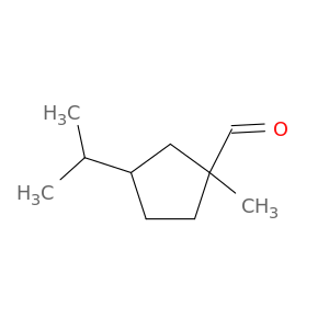 1-methyl-3-(propan-2-yl)cyclopentanecarbaldehyde
