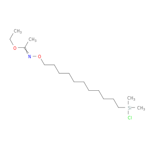 Ethanimidic acid, N-[[11-(chlorodimethylsilyl)undecyl]oxy]-, ethyl ester