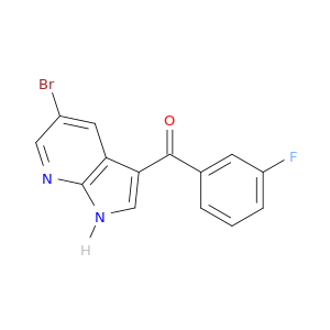 Methanone, (5-bromo-1H-pyrrolo[2,3-b]pyridin-3-yl)(3-fluorophenyl)-