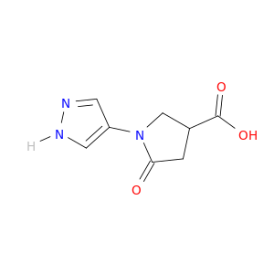5-Oxo-1-(1H-pyrazol-4-yl)pyrrolidine-3-carboxylic Acid