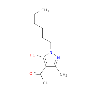 Ethanone, 1-(1-hexyl-5-hydroxy-3-methyl-1H-pyrazol-4-yl)-
