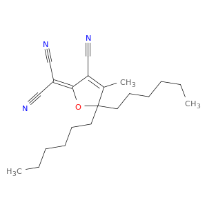 Propanedinitrile, (3-cyano-5,5-dihexyl-4-methyl-2(5H)-furanylidene)-