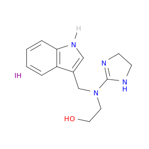 Ethanol,2-[(4,5-dihydro-1H-imidazol-2-yl)(1H-indol-3-ylmethyl)amino]-, hydriodide (1:1)
