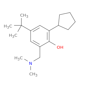 4-tert-butyl-2-cyclopentyl-6-[(dimethylamino)methyl]phenol