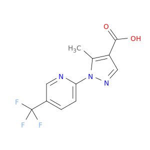 5-Methyl-1-[5-(trifluoromethyl)pyridin-2-yl]-1H-pyrazole-4-carboxylic Acid