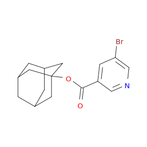 3-Pyridinecarboxylicacid, 5-bromo-, tricyclo[3.3.1.13,7]dec-1-yl ester