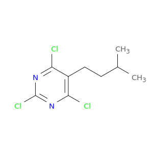 Pyrimidine,2,4,6-trichloro-5-(3-methylbutyl)-