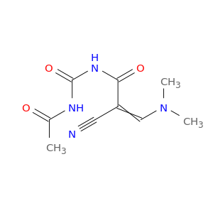 2-Propenamide, N-[(acetylamino)carbonyl]-2-cyano-3-(dimethylamino)-