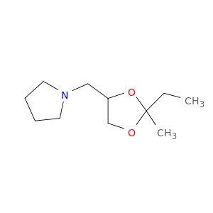 Pyrrolidine, 1-[(2-ethyl-2-methyl-1,3-dioxolan-4-yl)methyl]-