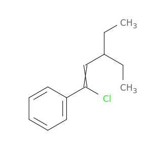 Benzene, (1-chloro-3-ethyl-1-pentenyl)-