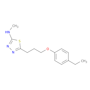 1,3,4-Thiadiazol-2-amine, 5-[3-(4-ethylphenoxy)propyl]-N-methyl-