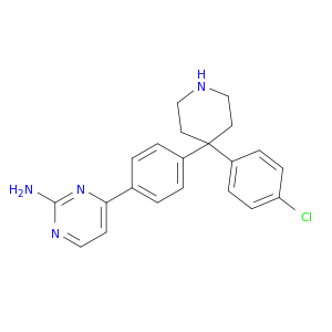 2-Pyrimidinamine, 4-[4-[4-(4-chlorophenyl)-4-piperidinyl]phenyl]-