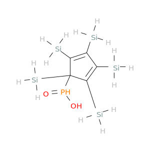 Phosphinic acid, (1,2,3,4,5-pentasilyl-2,4-cyclopentadien-1-yl)-