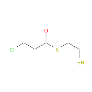 Propanethioic acid, 3-chloro-, S-(2-mercaptoethyl) ester
