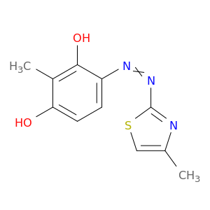 1,3-Benzenediol, 2-methyl-4-[(4-methyl-2-thiazolyl)azo]-
