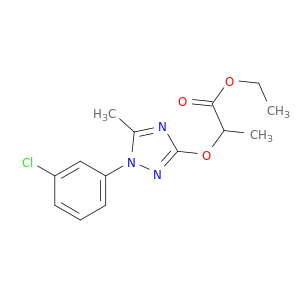 Propanoic acid,2-[[1-(3-chlorophenyl)-5-methyl-1H-1,2,4-triazol-3-yl]oxy]-, ethyl ester