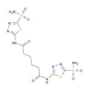 Hexanediamide, N,N'-bis[5-(aminosulfonyl)-1,3,4-thiadiazol-2-yl]-