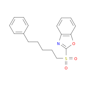 Benzoxazole, 2-[(5-phenylpentyl)sulfonyl]-