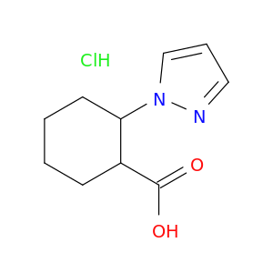 2-(1H-Pyrazol-1-yl)cyclohexane-1-carboxylic acid hydrochloride