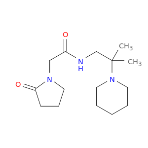 1-Pyrrolidineacetamide, N-[2-methyl-2-(1-piperidinyl)propyl]-2-oxo-