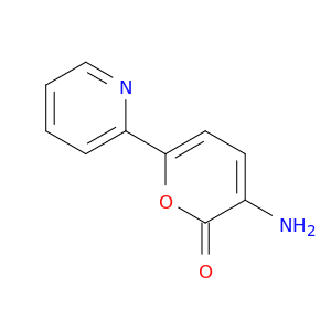 2H-Pyran-2-one, 3-amino-6-(2-pyridinyl)-