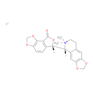 1,3-Dioxolo[4,5-g]isoquinolinium,5-[(6S)-6,8-dihydro-8-oxofuro[3,4-e]-1,3-benzodioxol-6-yl]-5,6,7,8-tetrahydro-6,6-dimethyl-,iodide (1:1), (5R)-