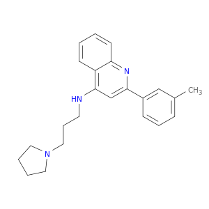4-Quinolinamine, 2-(3-methylphenyl)-N-[3-(1-pyrrolidinyl)propyl]-