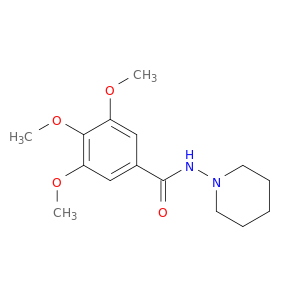 Benzamide, 3,4,5-trimethoxy-N-piperidinyl-