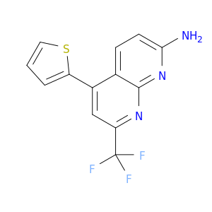 1,8-Naphthyridin-2-amine, 5-(2-thienyl)-7-(trifluoromethyl)-