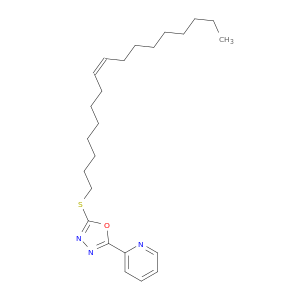Pyridine, 2-[5-[(8Z)-8-heptadecenylthio]-1,3,4-oxadiazol-2-yl]-