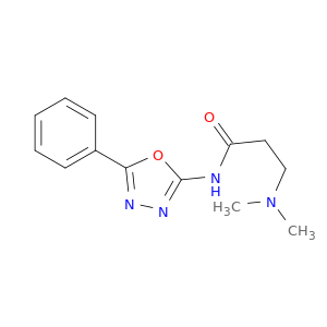 Propanamide, 3-(dimethylamino)-N-(5-phenyl-1,3,4-oxadiazol-2-yl)-