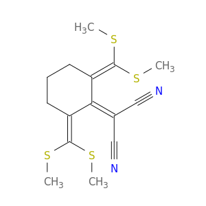 Propanedinitrile, [2,6-bis[bis(methylthio)methylene]cyclohexylidene]-